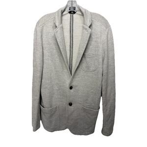 Faherty Womens Cozy Cotton Boyfriend Cardigan Gray